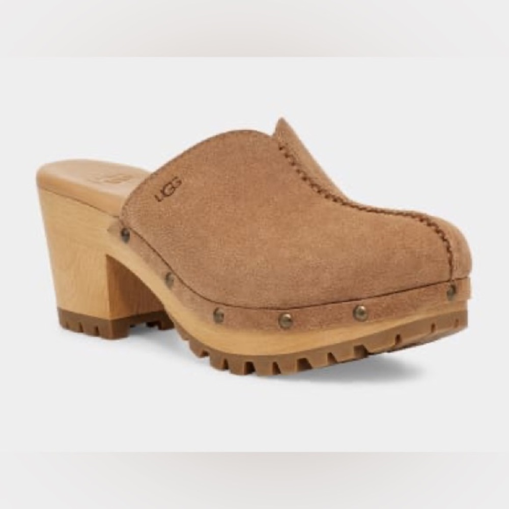 UGG Judi Suede clogs. Size 8.